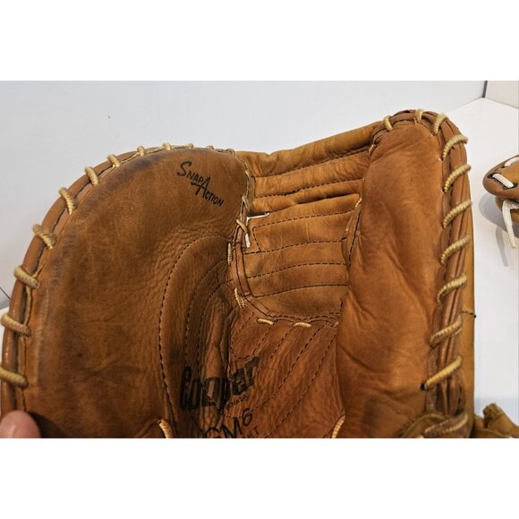 VINTAGE COOPER GM12 HOCKEY LEATHER GOALIE GLOVE W GM6 JR BLOCKER FULL RIGHT - Picture 5 of 16